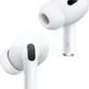 Apple AirPods Pro 2 Wireless Earbuds, Active Noise Cancellation, Hearing Aid Feature, Bluetooth Headphones, Transparency, Personalized Spatial Audio, High-Fidelity Sound