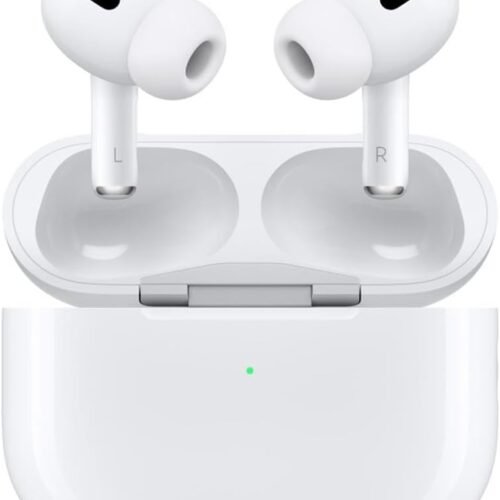 Apple AirPods Pro 2 Wireless Earbuds, Active Noise Cancellation, Hearing Aid Feature, Bluetooth Headphones, Transparency, Personalized Spatial Audio, High-Fidelity Sound