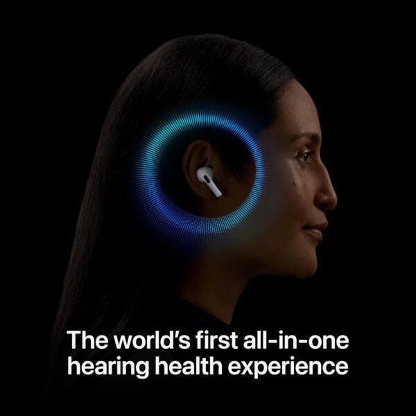 Apple AirPods Pro 2 Wireless Earbuds, Active Noise Cancellation, Hearing Aid Feature, Bluetooth Headphones, Transparency, Personalized Spatial Audio, High-Fidelity Sound