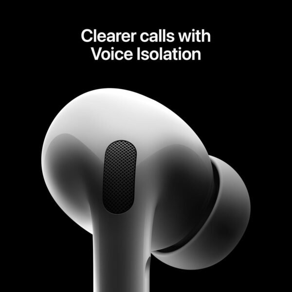 Apple AirPods Pro 2 Wireless Earbuds, Active Noise Cancellation, Hearing Aid Feature, Bluetooth Headphones, Transparency, Personalized Spatial Audio, High-Fidelity Sound